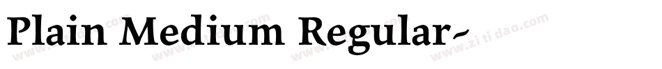 Plain Medium Regular字体转换